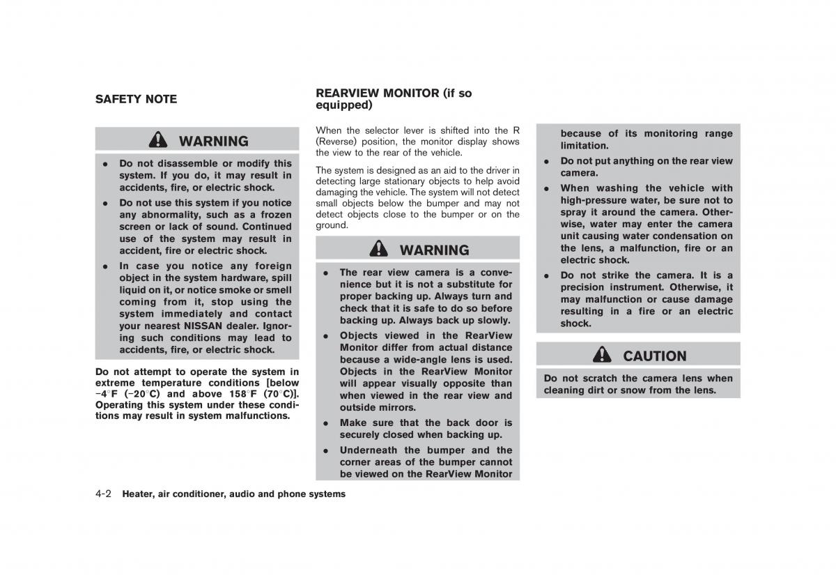 Nissan Cube III 3 owners manual / page 144