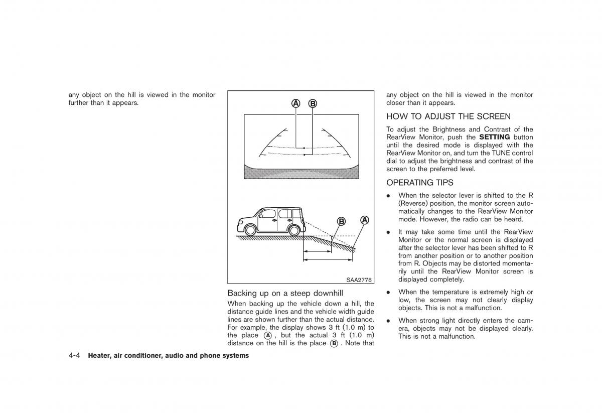 Nissan Cube III 3 owners manual / page 146