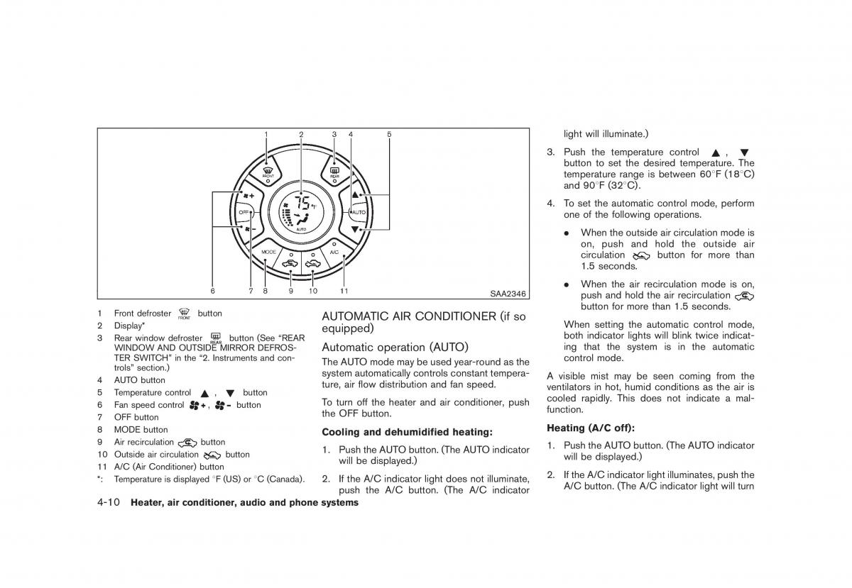 Nissan Cube III 3 owners manual / page 152