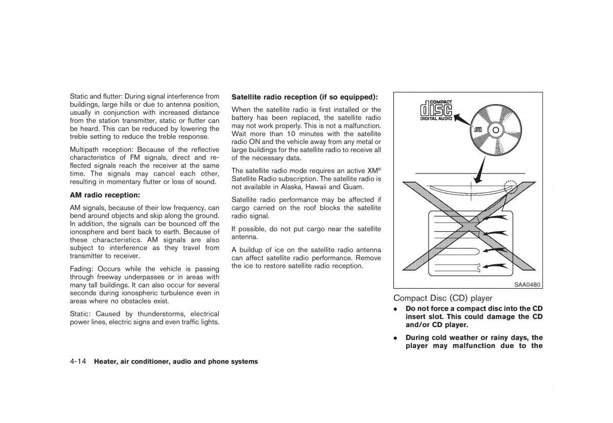 Nissan Cube III 3 owners manual / page 156