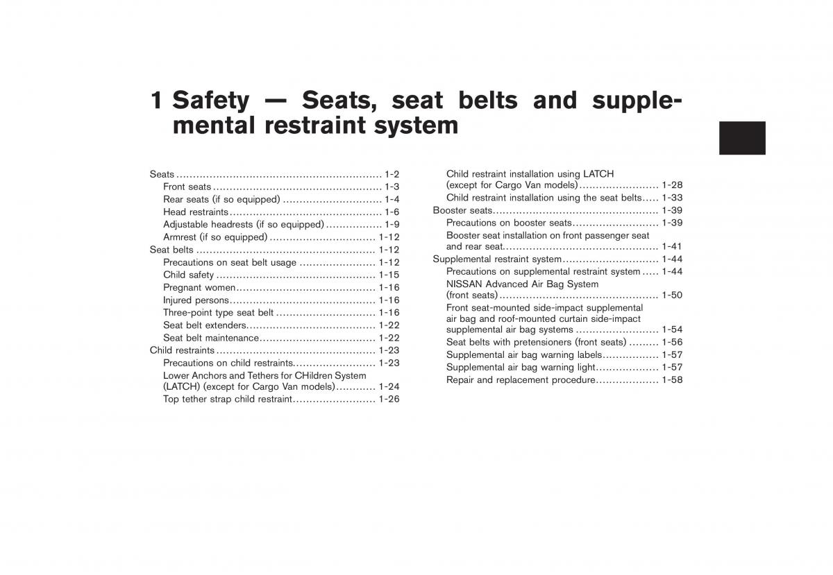 Nissan Cube III 3 owners manual / page 17