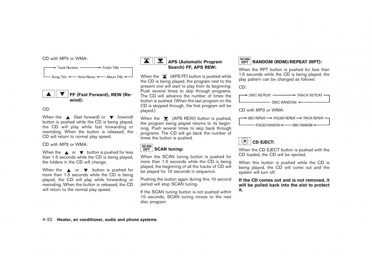 Nissan Cube III 3 owners manual / page 174