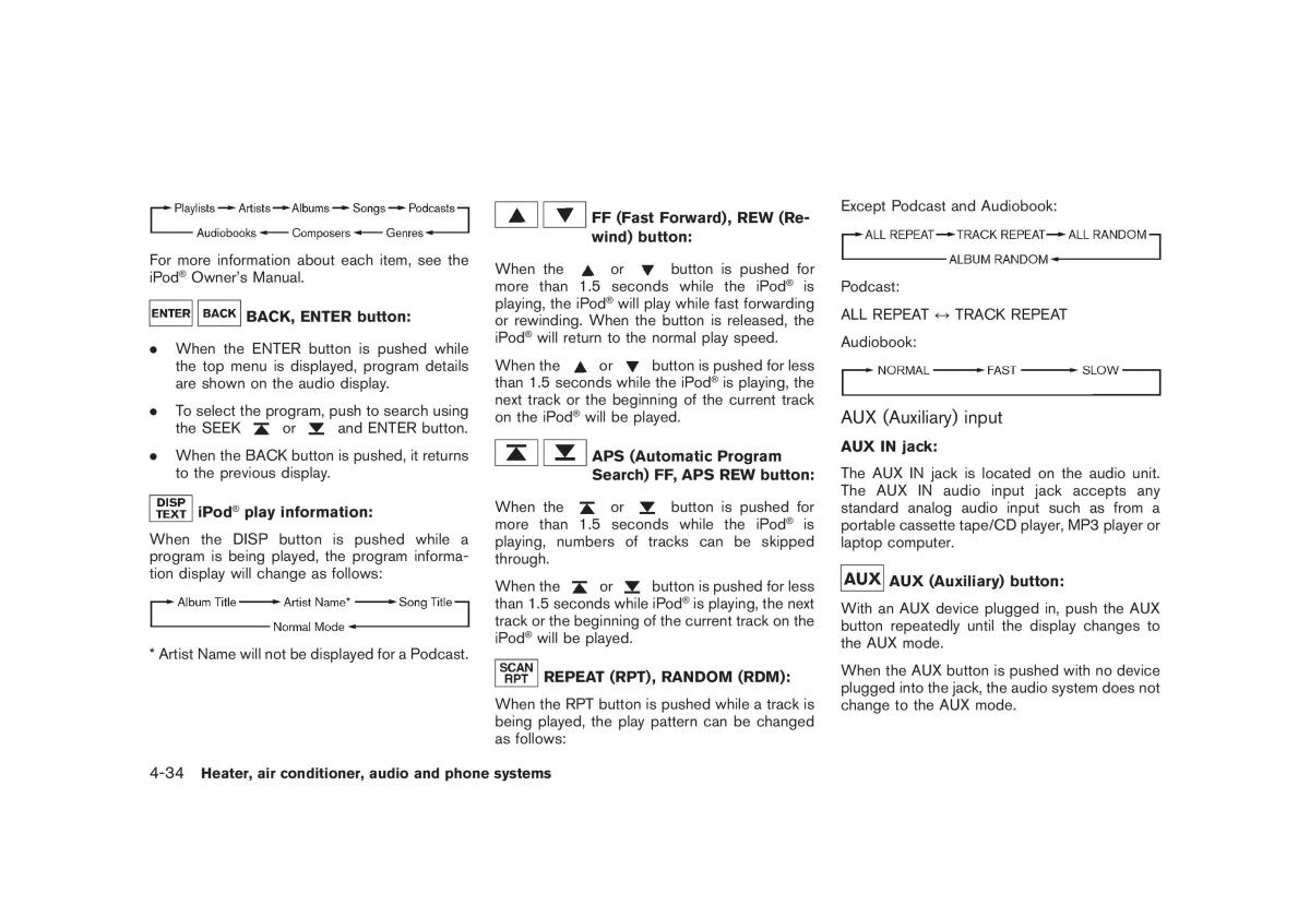 Nissan Cube III 3 owners manual / page 176