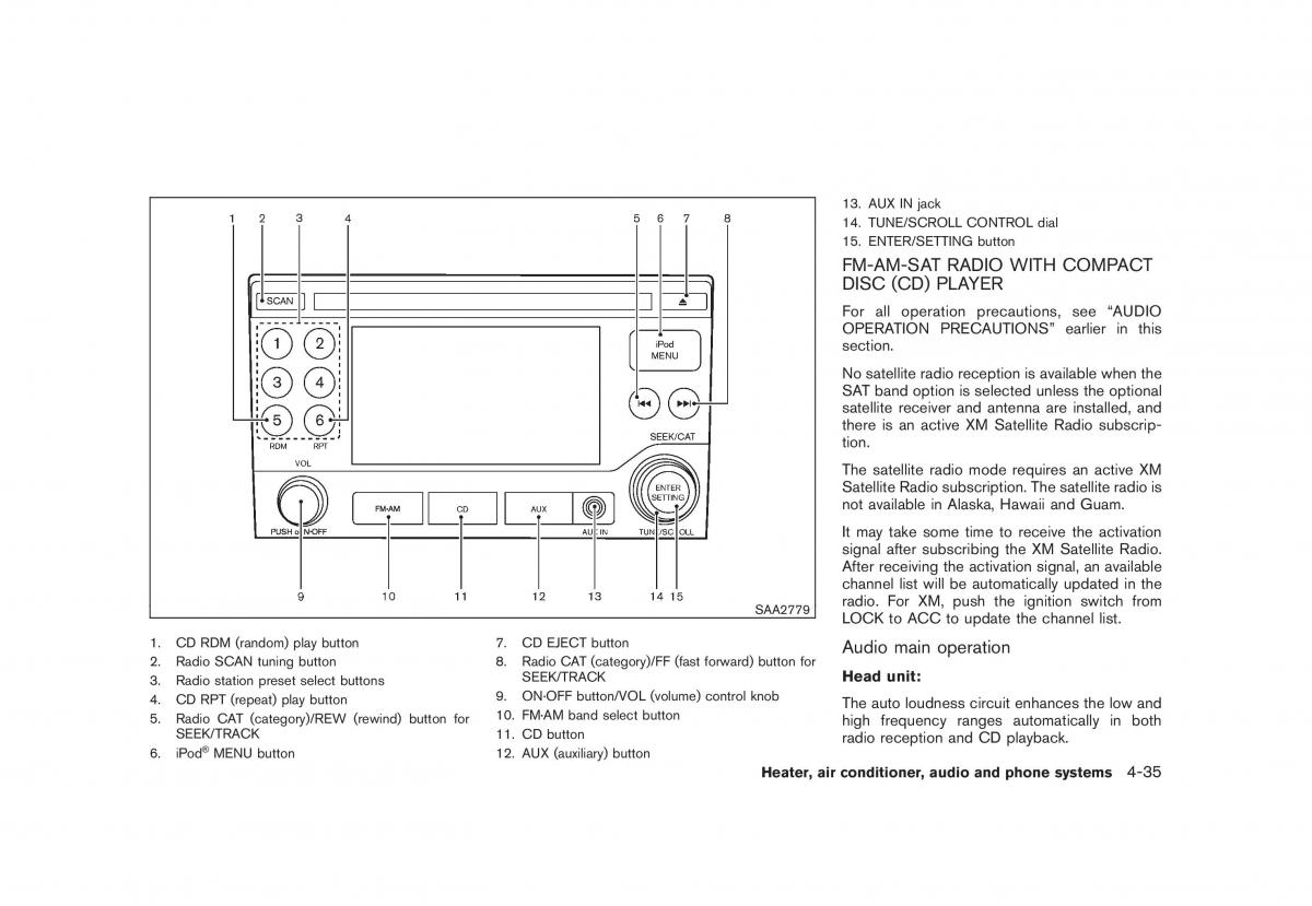 Nissan Cube III 3 owners manual / page 177