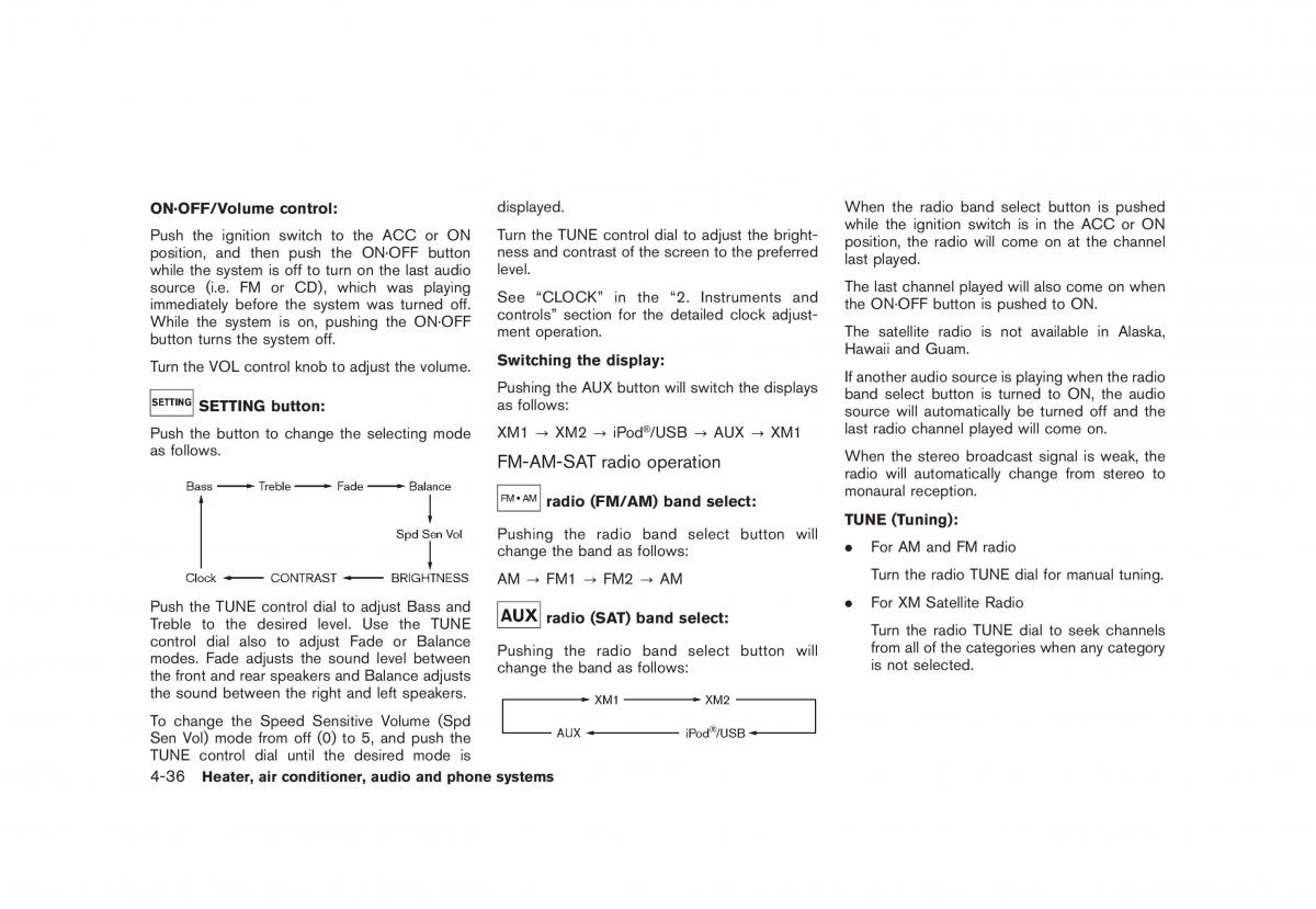 Nissan Cube III 3 owners manual / page 178