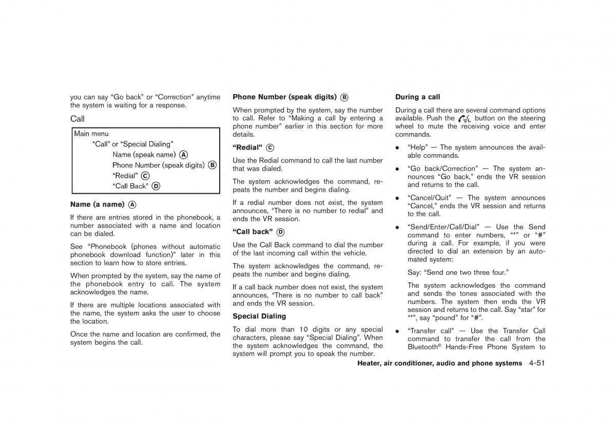 Nissan Cube III 3 owners manual / page 193