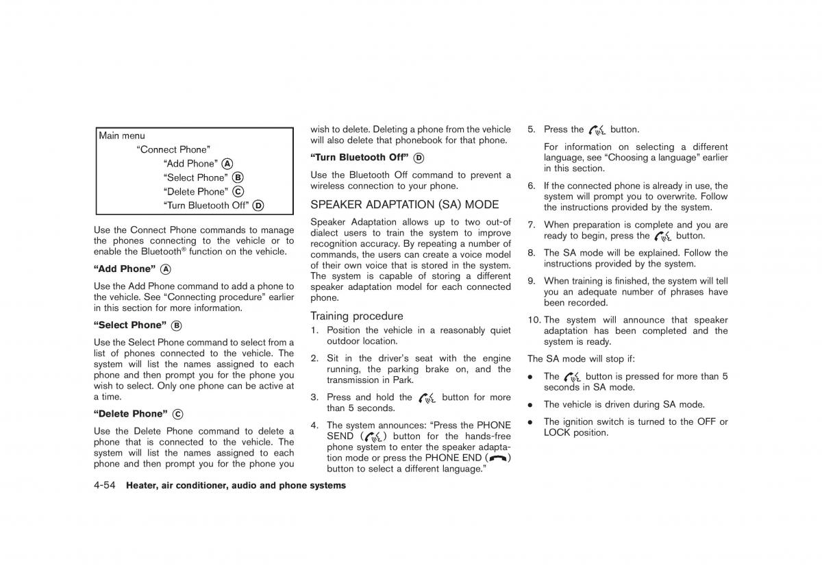 Nissan Cube III 3 owners manual / page 196