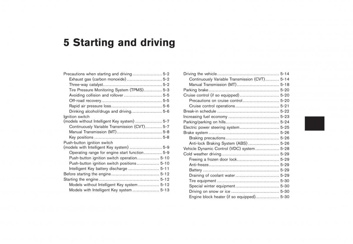 Nissan Cube III 3 owners manual / page 201