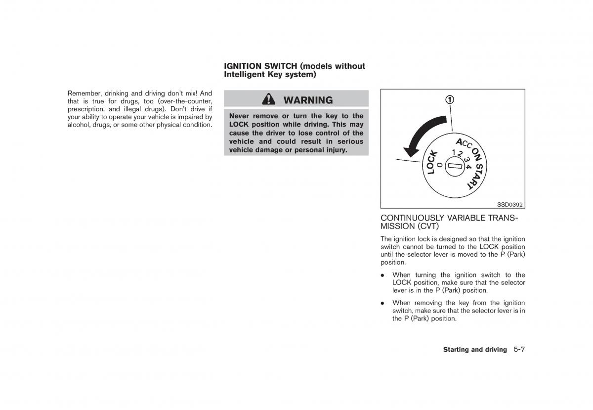 Nissan Cube III 3 owners manual / page 207