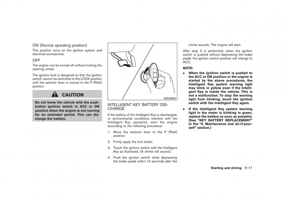 Nissan Cube III 3 owners manual / page 211