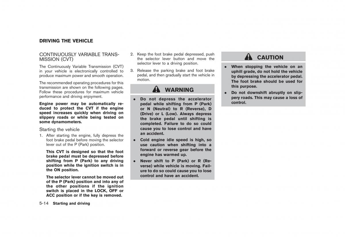 Nissan Cube III 3 owners manual / page 214