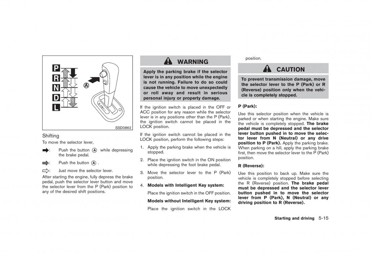 Nissan Cube III 3 owners manual / page 215