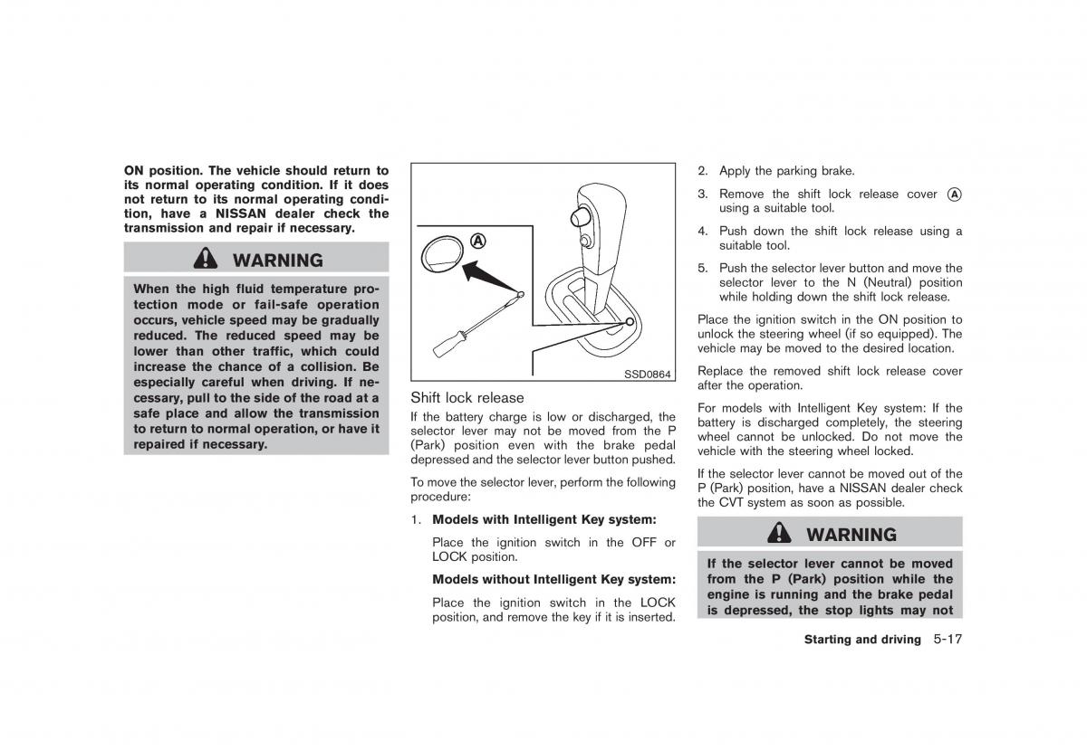 Nissan Cube III 3 owners manual / page 217