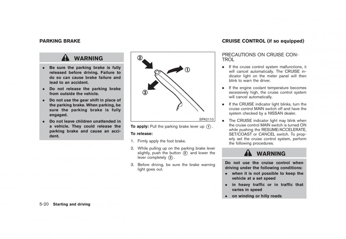 Nissan Cube III 3 owners manual / page 220