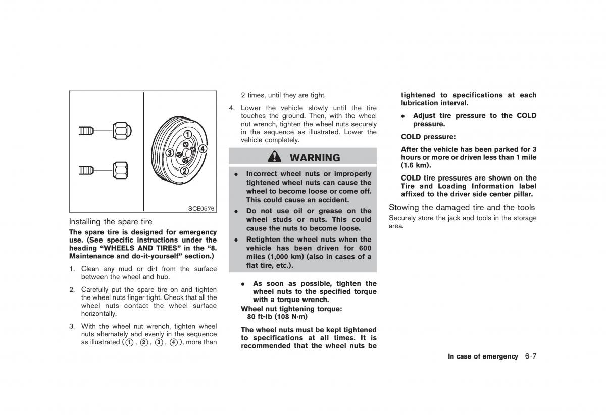 Nissan Cube III 3 owners manual / page 239