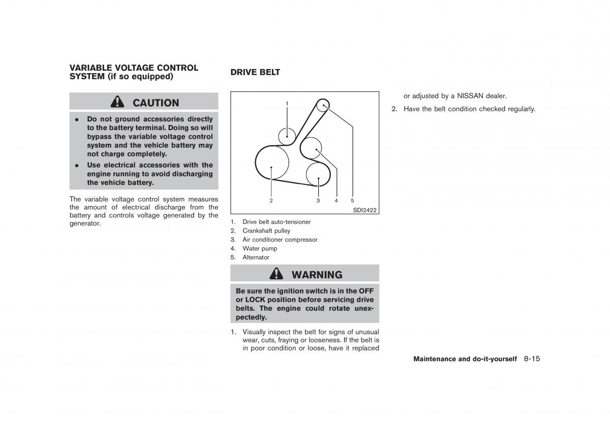 Nissan Cube III 3 owners manual / page 273