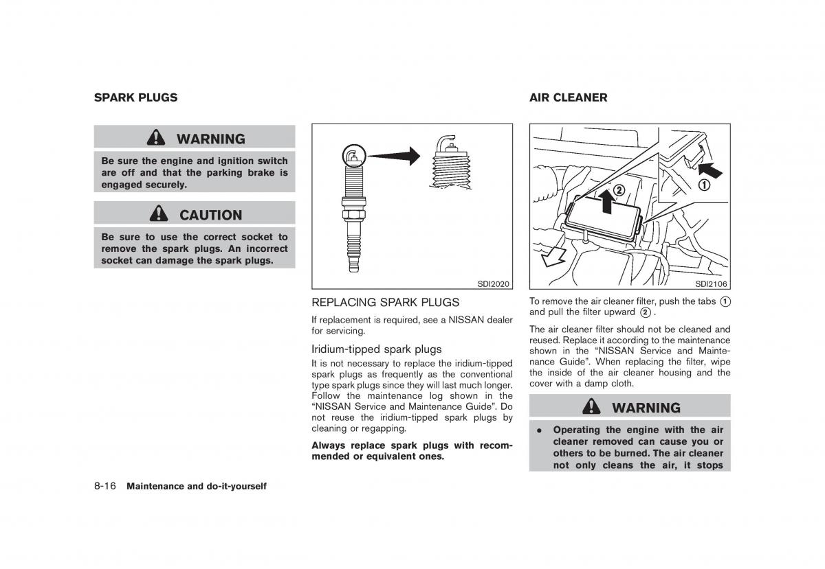 Nissan Cube III 3 owners manual / page 274