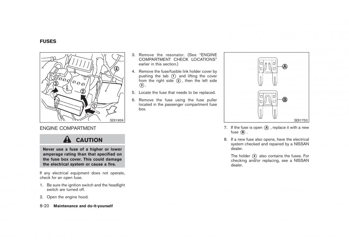 Nissan Cube III 3 owners manual / page 278