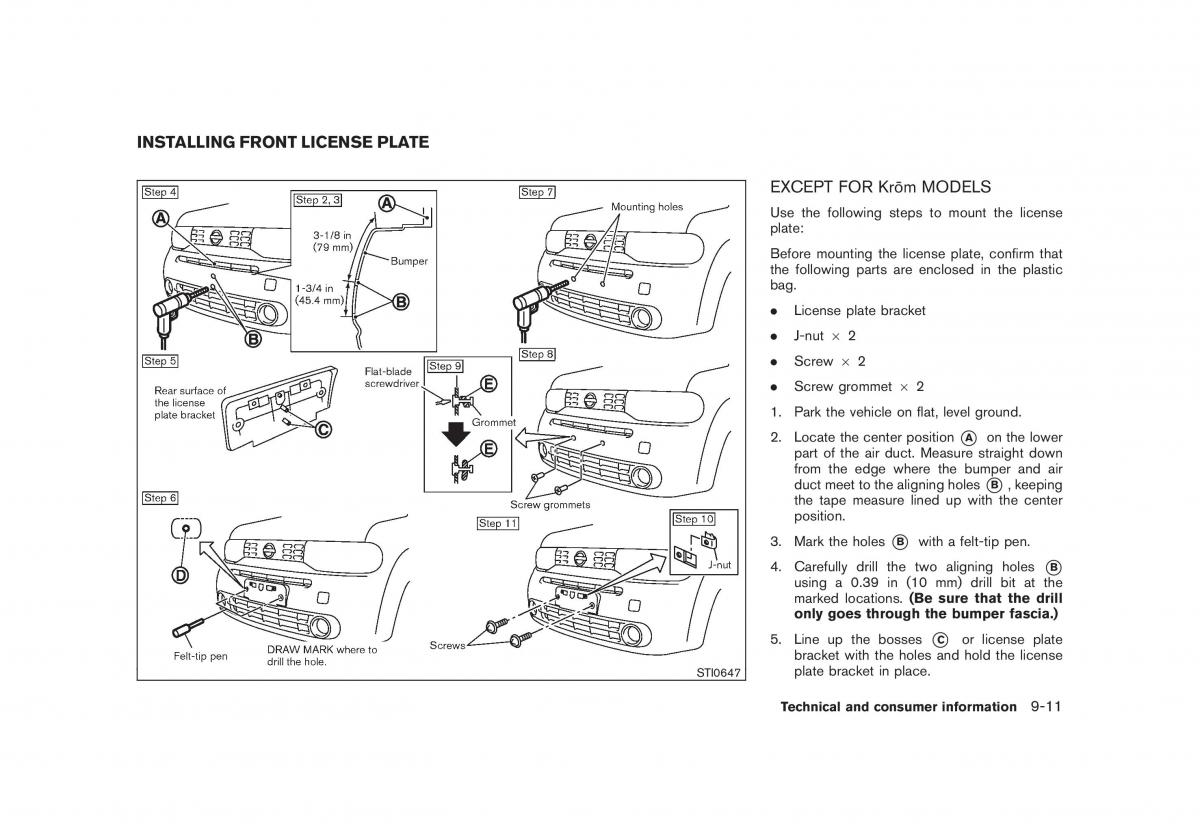 Nissan Cube III 3 owners manual / page 307