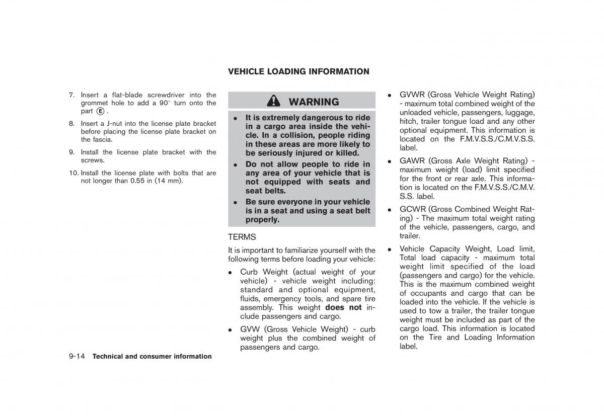 Nissan Cube III 3 owners manual / page 310