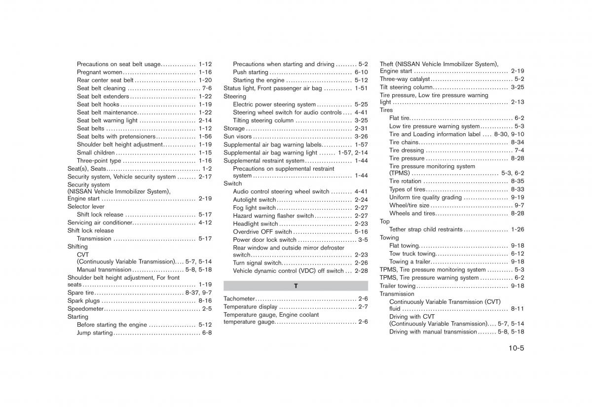 Nissan Cube III 3 owners manual / page 325