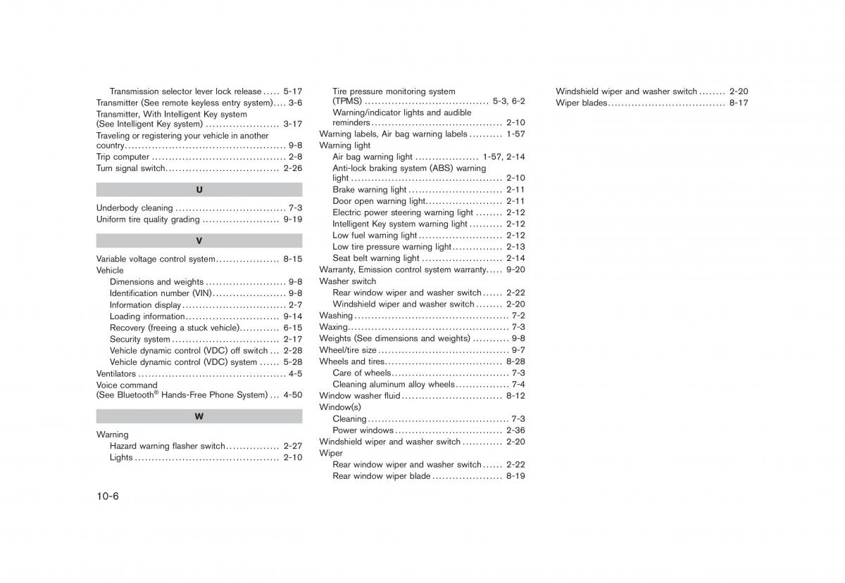 Nissan Cube III 3 owners manual / page 326