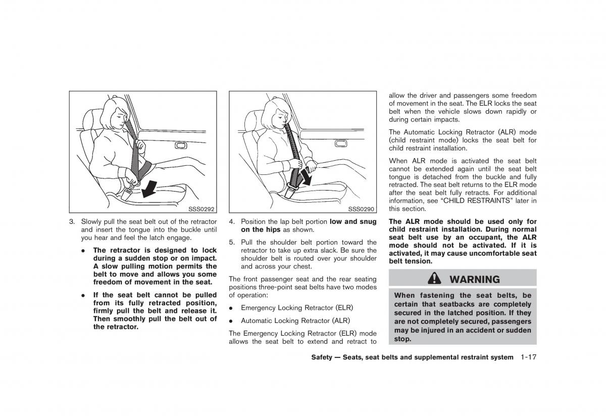 Nissan Cube III 3 owners manual / page 33