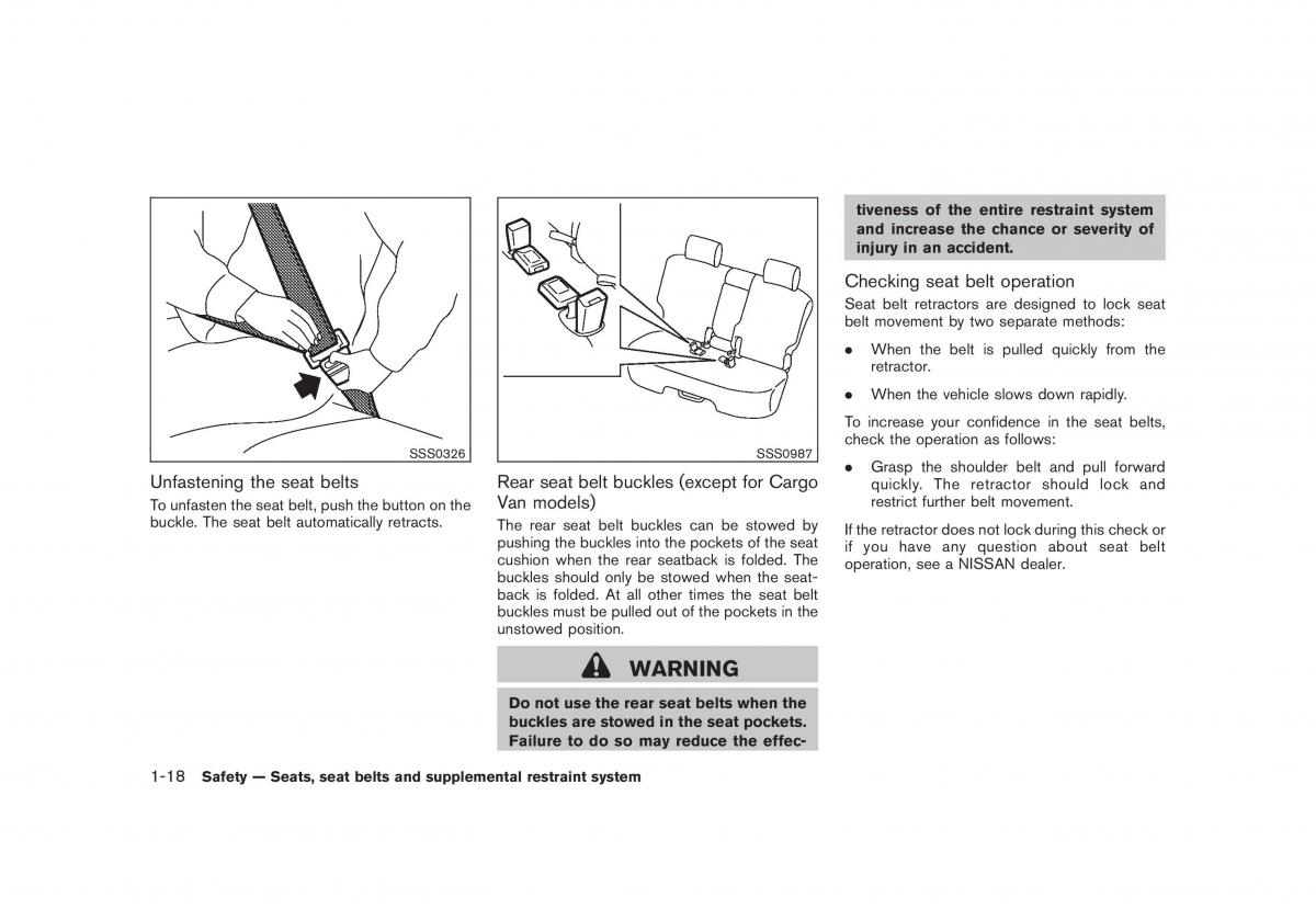 Nissan Cube III 3 owners manual / page 34