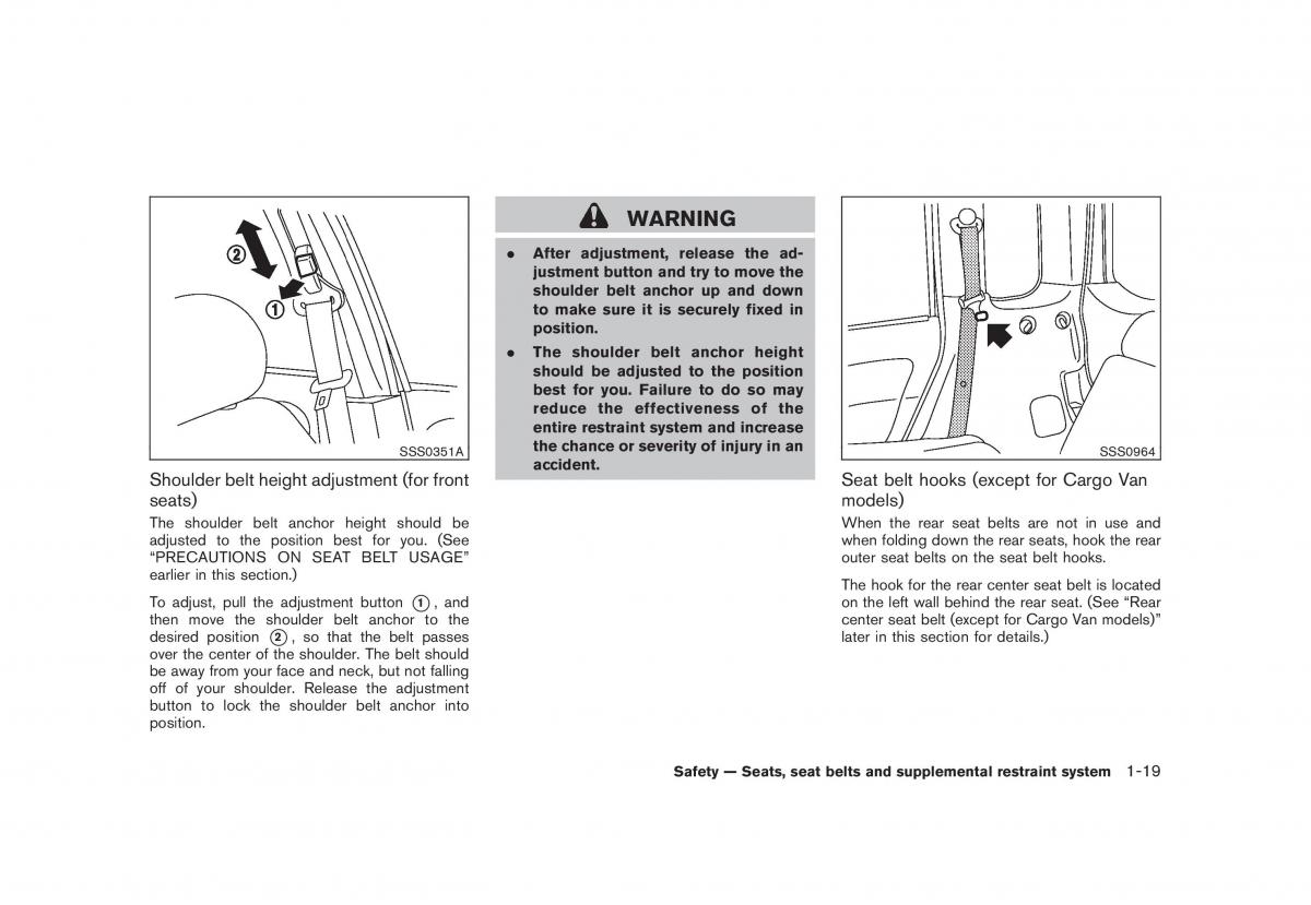 Nissan Cube III 3 owners manual / page 35