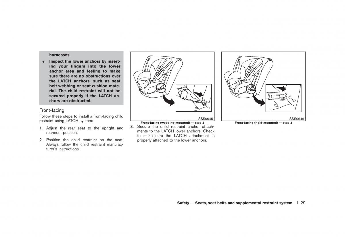 Nissan Cube III 3 owners manual / page 45