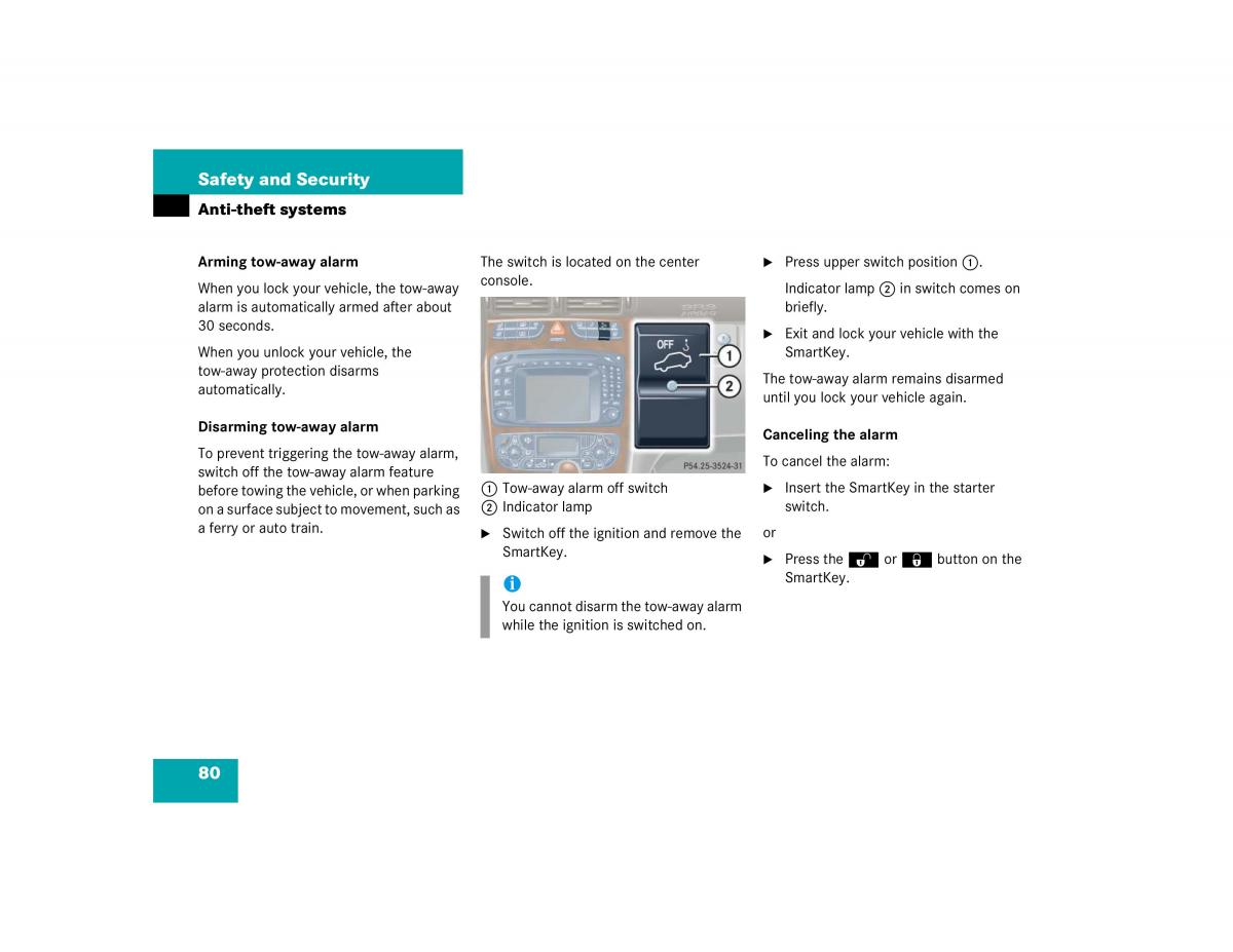 Mercedes Benz C Class W203 owners manual / page 80