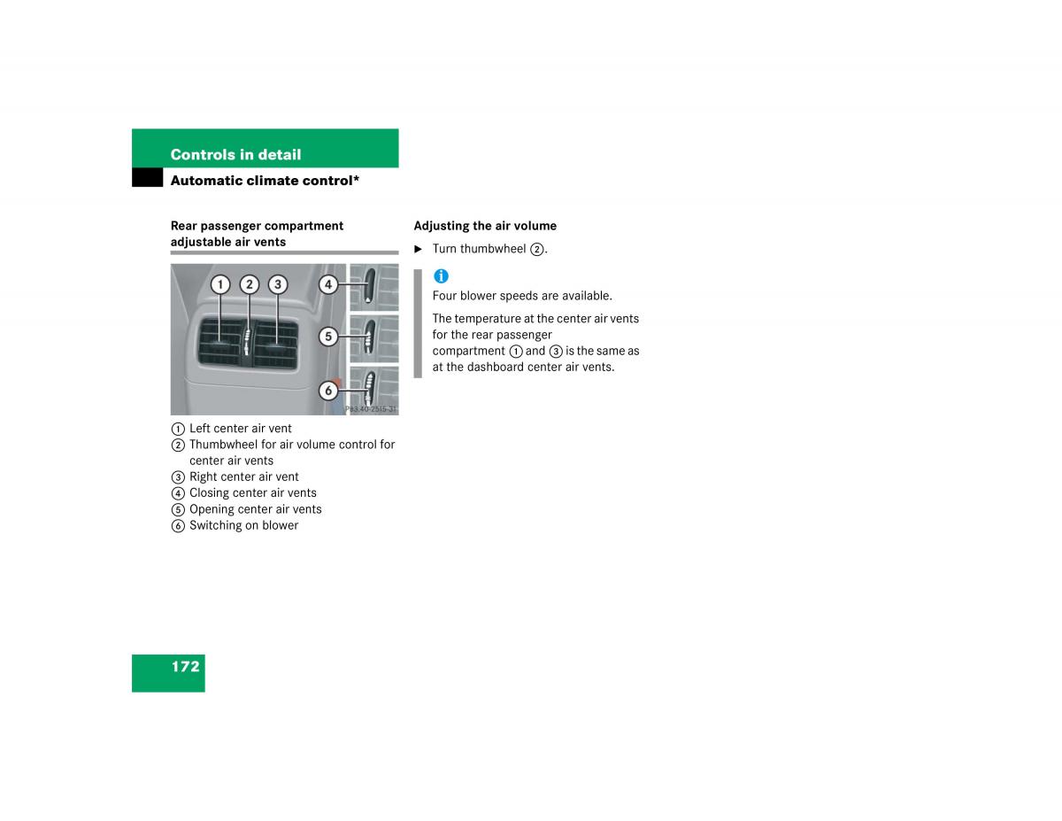 manual mercedes c mercedes benz c class w203 owners manual / page 172