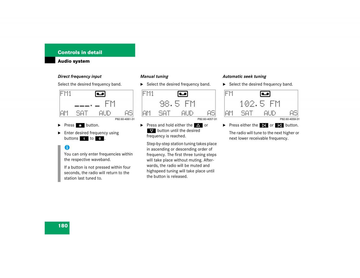 manual mercedes c mercedes benz c class w203 owners manual / page 180