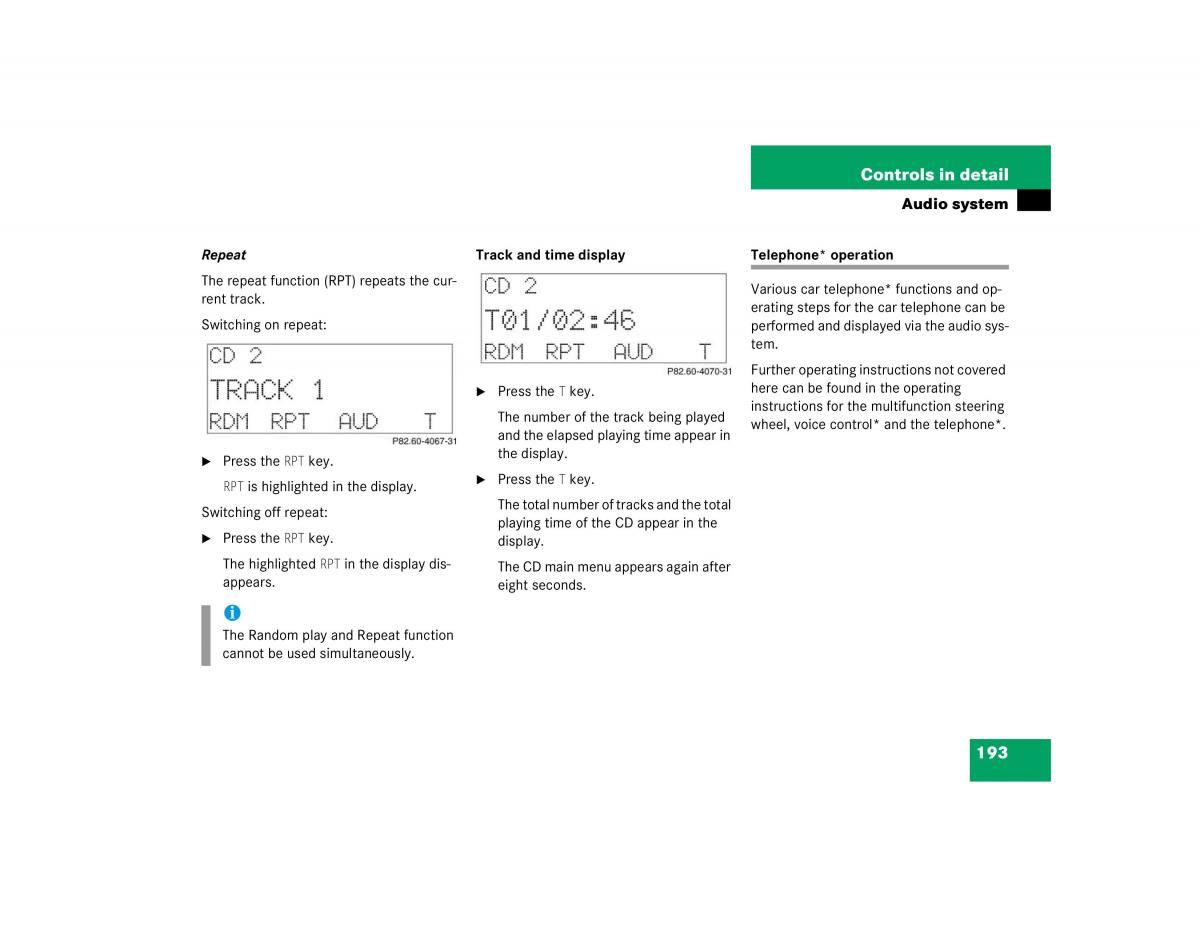 manual mercedes c mercedes benz c class w203 owners manual / page 193