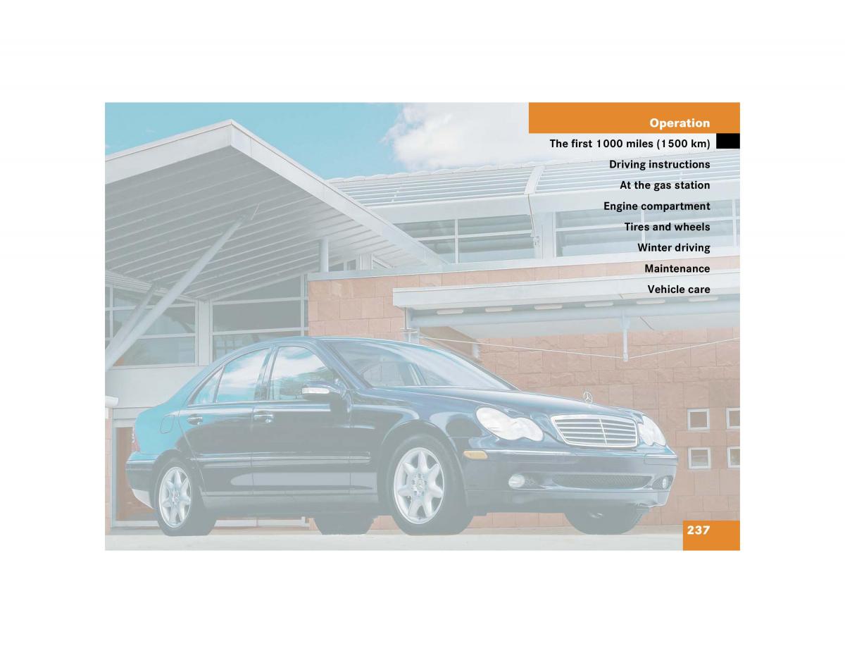 Mercedes Benz C Class W203 owners manual / page 237