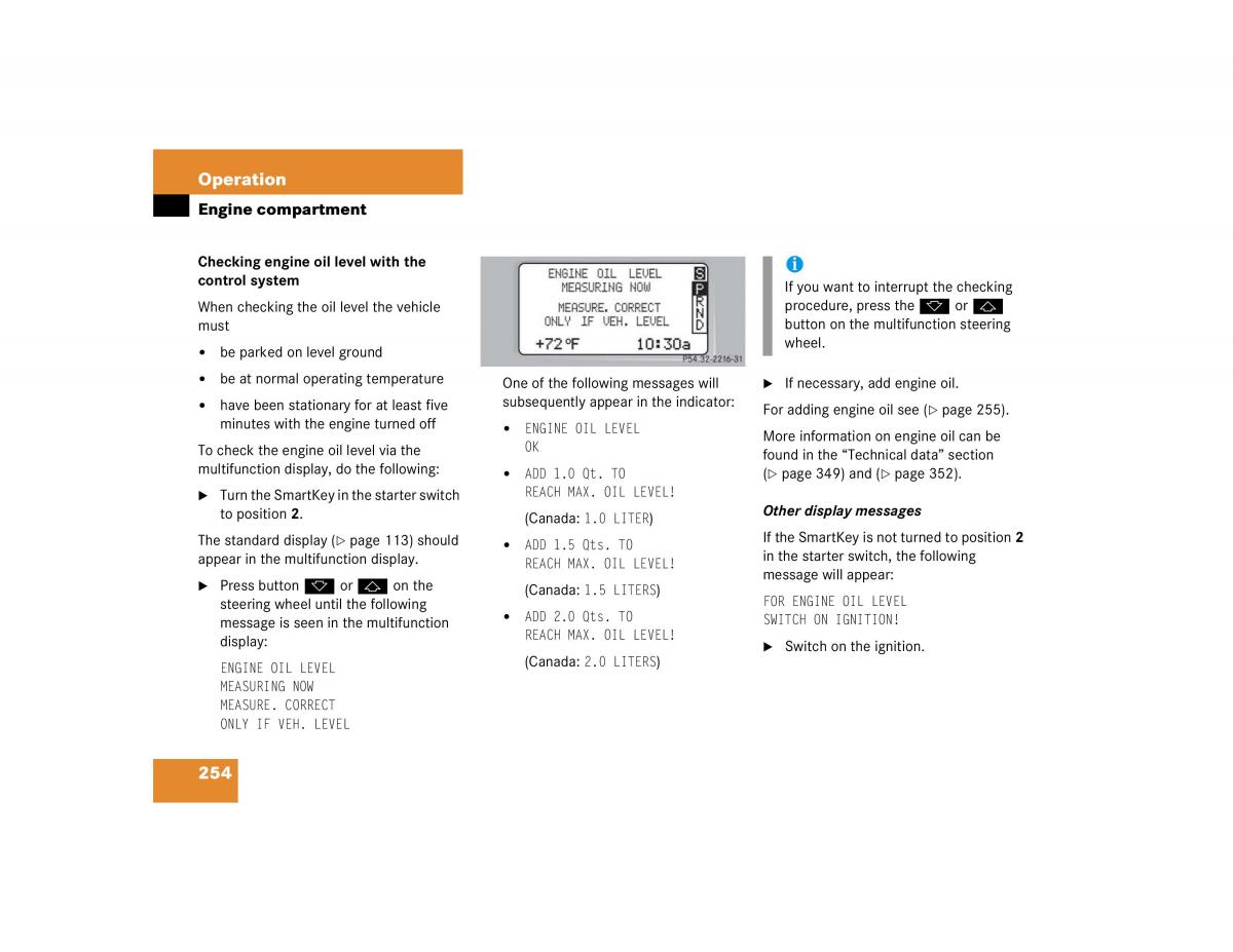 Mercedes Benz C Class W203 owners manual / page 254