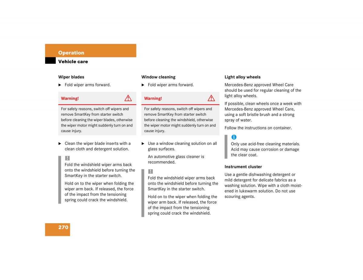 Mercedes Benz C Class W203 owners manual / page 270