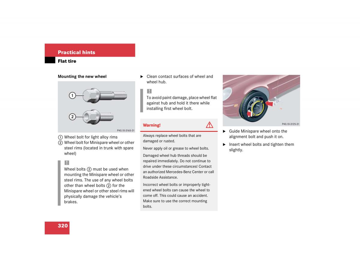 manual mercedes c mercedes benz c class w203 owners manual / page 320