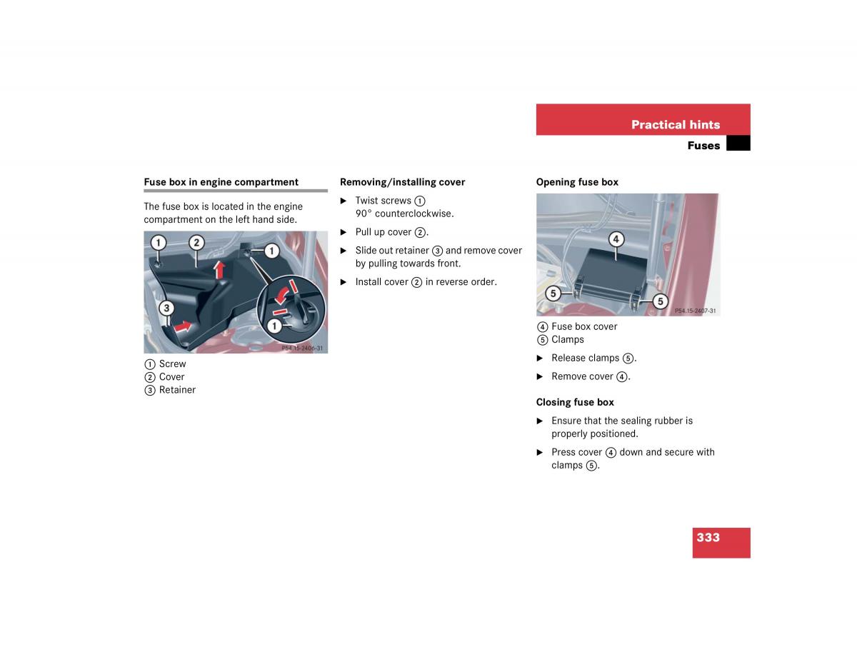 Mercedes Benz C Class W203 owners manual / page 333