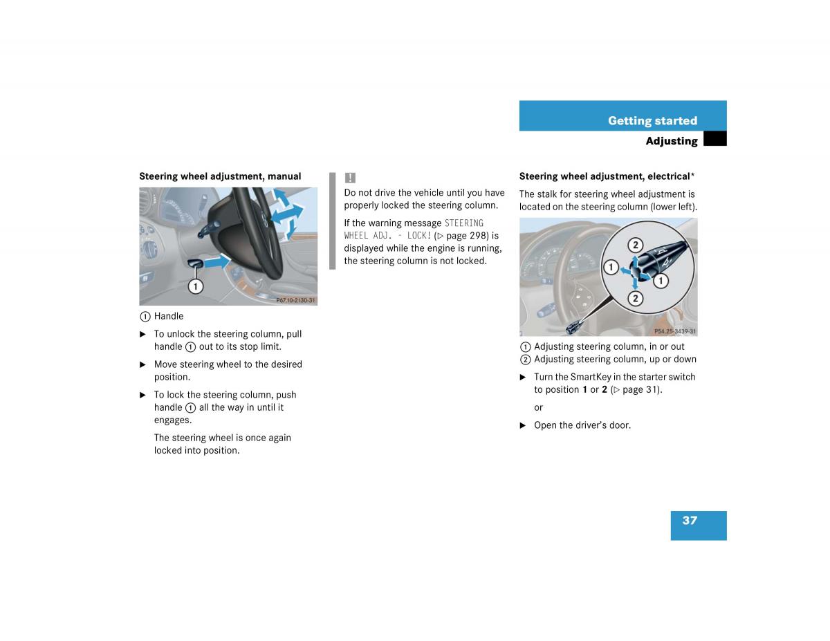 manual mercedes c mercedes benz c class w203 owners manual / page 37