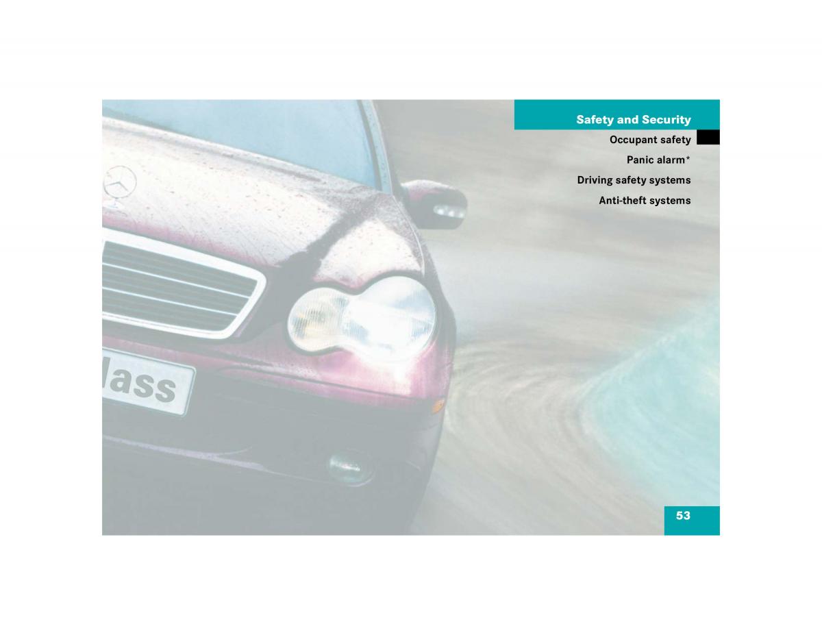 manual mercedes c mercedes benz c class w203 owners manual / page 53