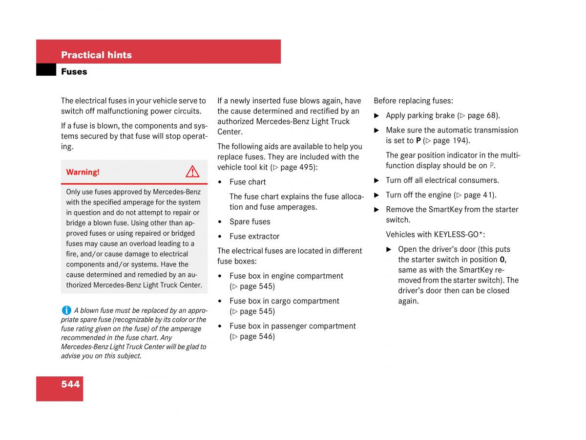 Mercedes Benz GL Class X164 owners manual / page 545