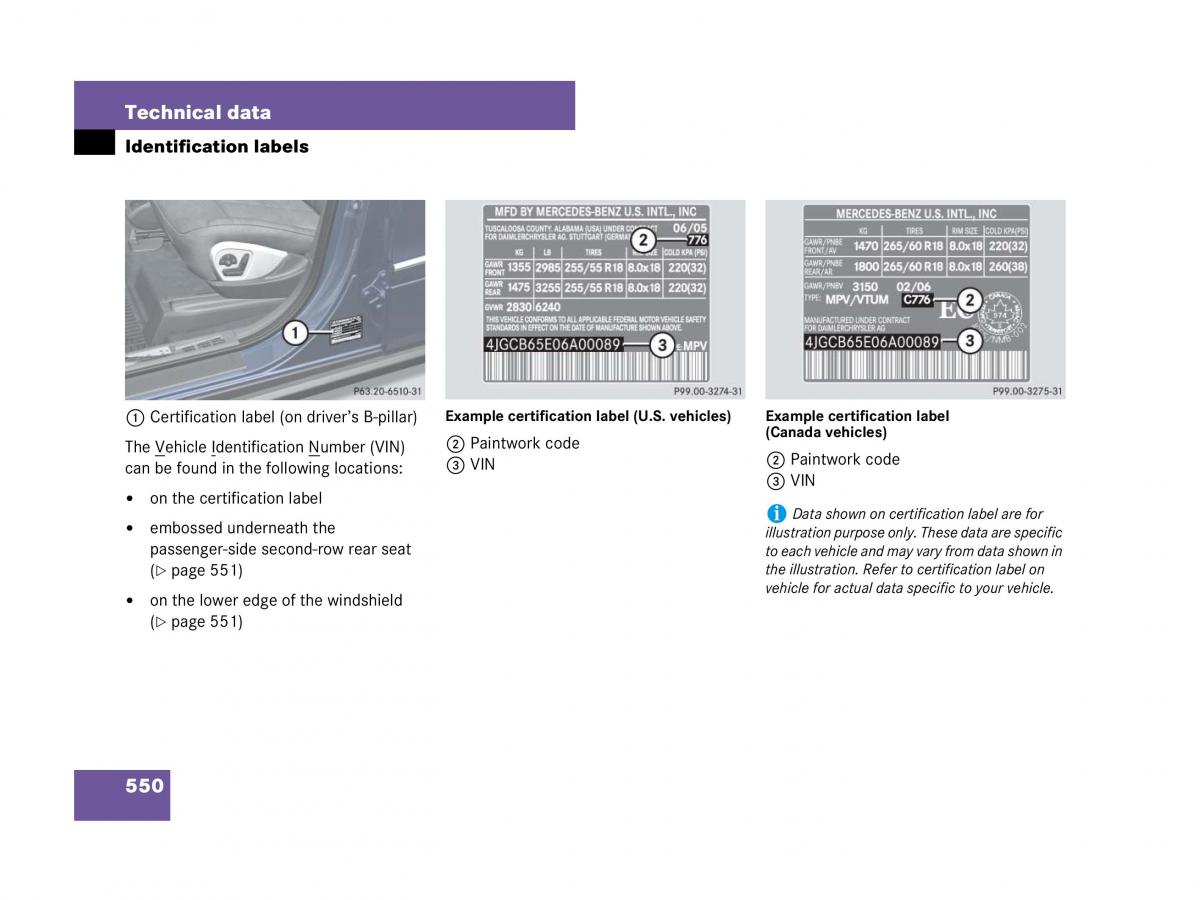 Mercedes Benz GL Class X164 owners manual / page 551