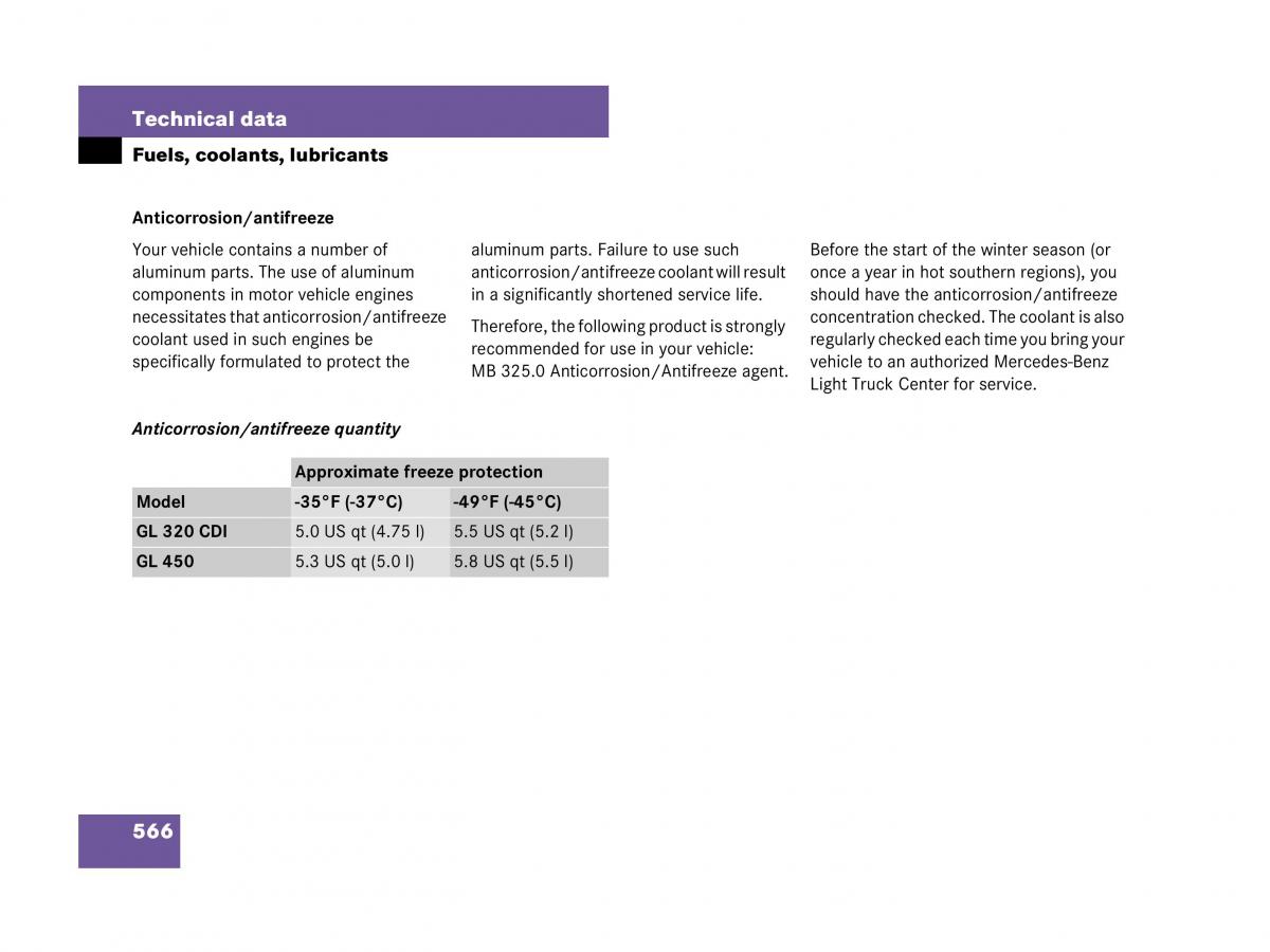 Mercedes Benz GL Class X164 owners manual / page 567