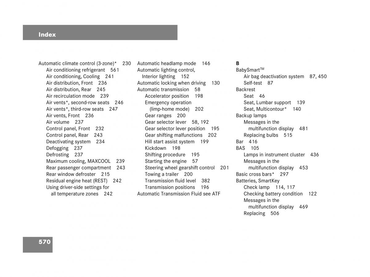 Mercedes Benz GL Class X164 owners manual / page 571