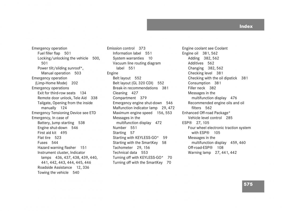 Mercedes Benz GL Class X164 owners manual / page 576