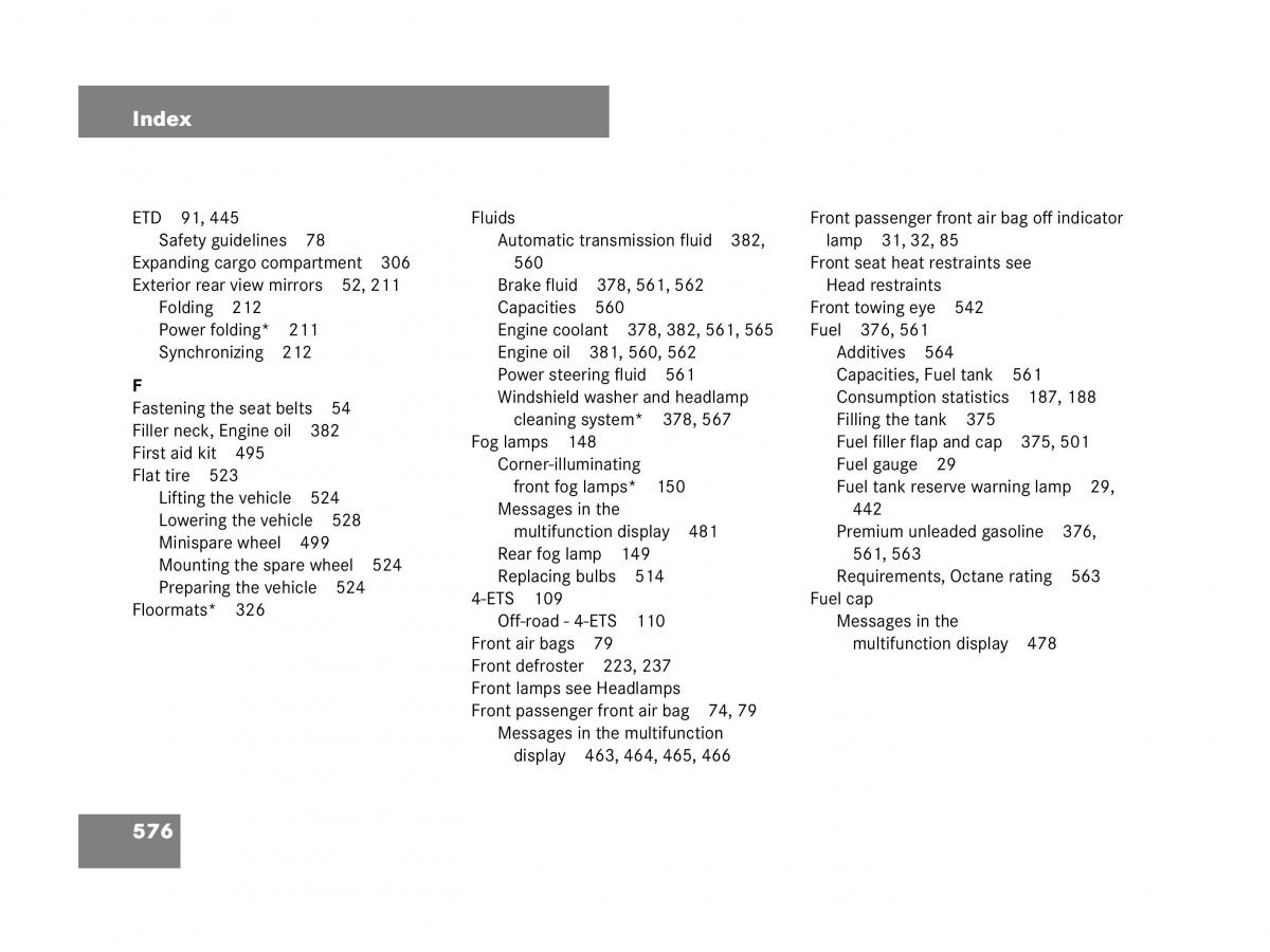 Mercedes Benz GL Class X164 owners manual / page 577