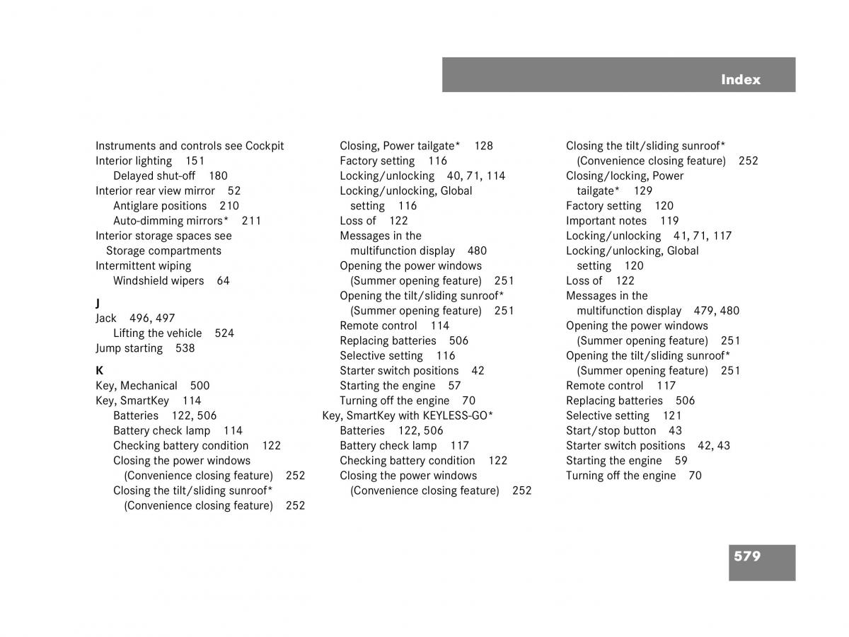 Mercedes Benz GL Class X164 owners manual / page 580