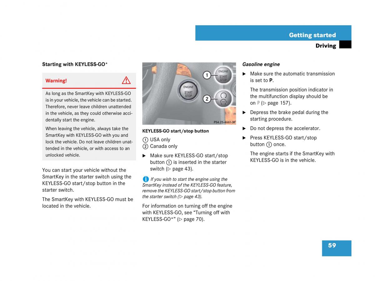 Mercedes Benz GL Class X164 owners manual / page 60