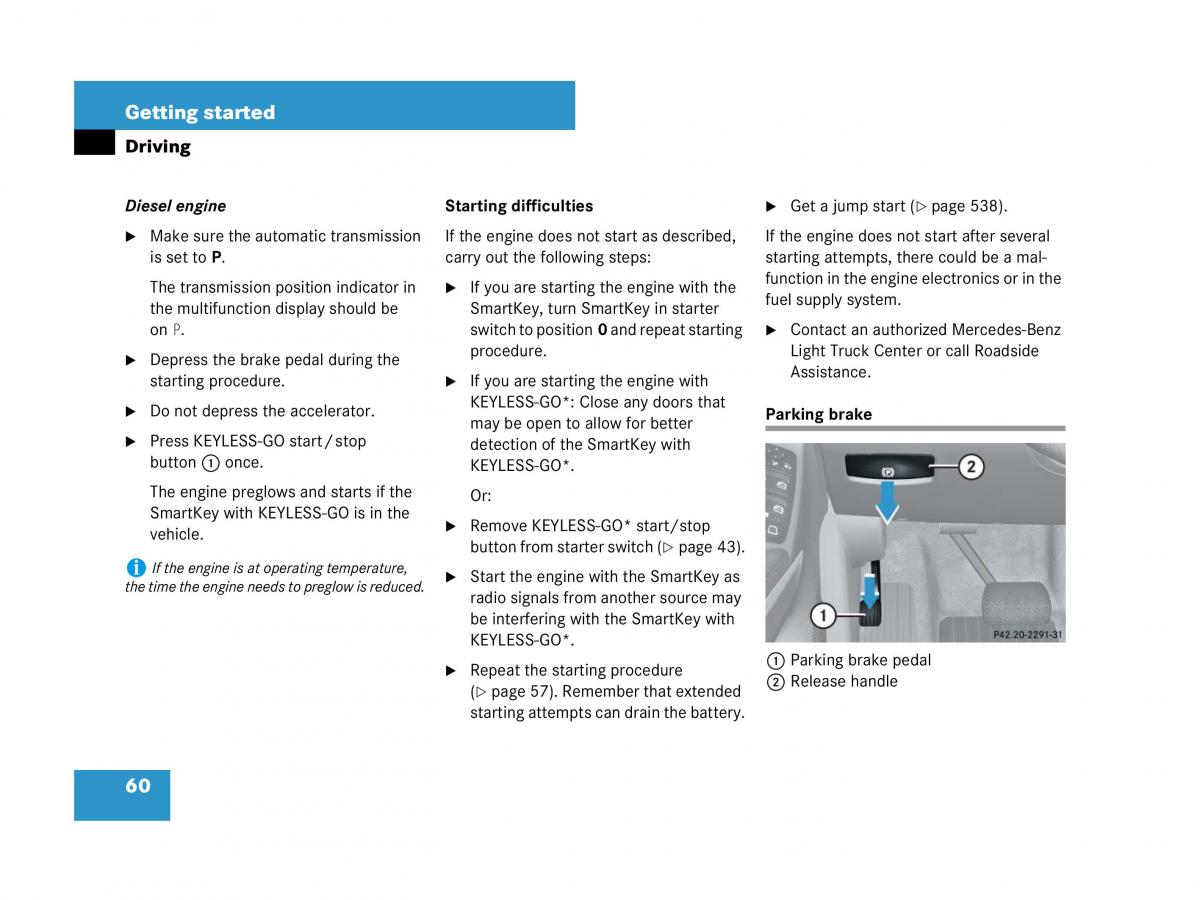 Mercedes Benz GL Class X164 owners manual / page 61